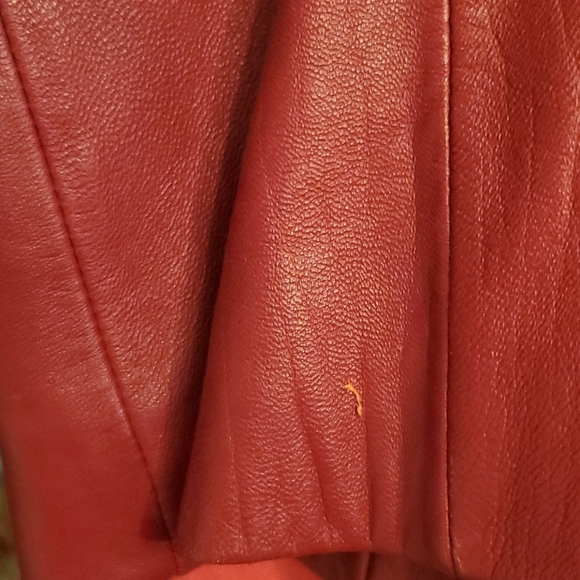 Nice red leather jacket by Mossimo medium. - Picture 8 of 8
